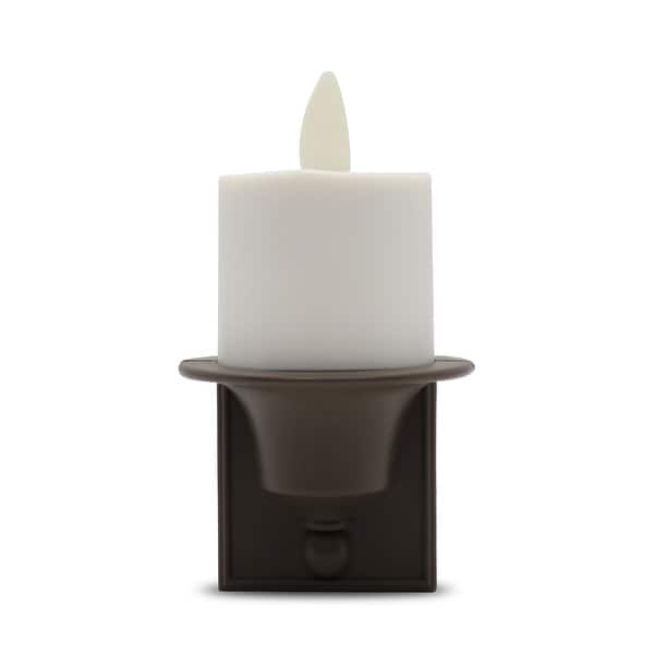 LUMINARA Bronze Flameless Candle Nightlight Flat Top Unscented 2.